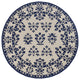 KAS Harbor 4208 Sand/Blue Haven Area Rug, 8'x8' Round
