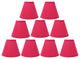 Cotton Mini Chandelier Lamp Shade, 5", Fuchsia, Set of 9