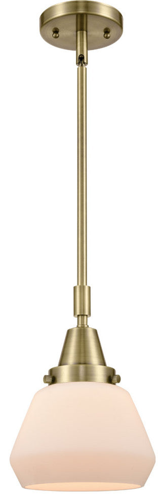 Innovations Lighting 447-1S-AB-G171-LED Fulton 1 Light 7" Mini Pendant