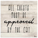 Ready2HangArt 'Cat Approved' Wrapped Canvas Pet Wall Art, 30"x30"