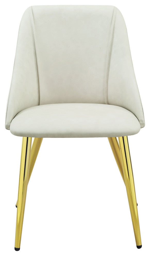 ACME Gaines Side Chair(Set-2) in White PU