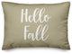 Hello Fall Lumbar Pillow, Beige, 14"x20"