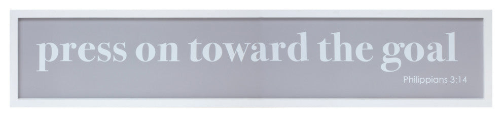 Press On Toward The Goal Plaque