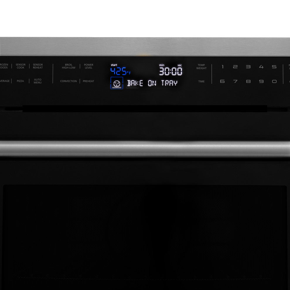 ZLINE 24" Microwave Oven, Black Stainless Steel MWO-24-BS
