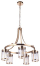 Elliot Chandelier 5  Light  Satin Brass