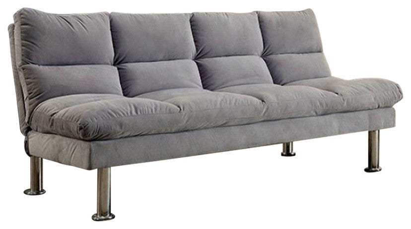 Saratoga Gray Futon Sofa With Contemporary Style