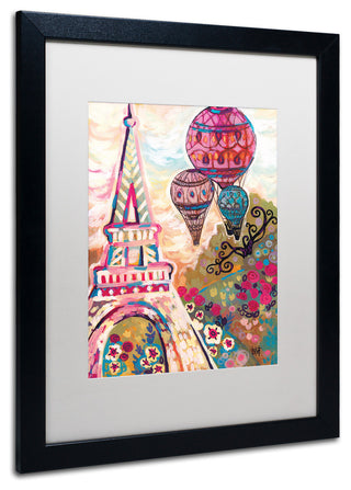 Natasha Wescoat 'Ballons Sur Paris' Art, Black Frame, White Mat, 16x20