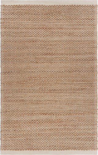 Organic Jute Rug With Off-White Bordering, 7'9"x9'9"