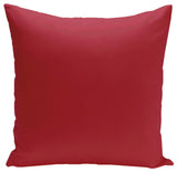Solid Color Decorative Pillow, Red, 18"x18"