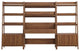 Bixby 3-Piece Wood Office Desk and Bookshelf, Walnut