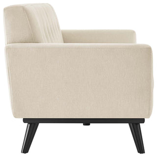 Engage Herringbone Fabric Sofa, Beige
