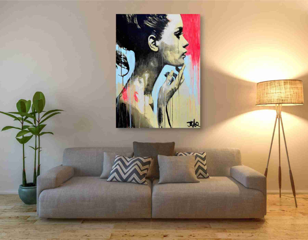 Epic Graffiti "Perhaps" by Loui Jover, Giclee Canvas Wall Art, 40"x54"