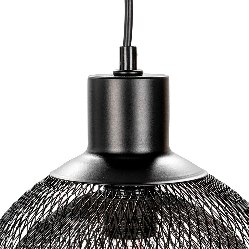 Polaris Pendant Light, Black, Small 10"