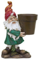 Gnome w/Pot 5.75"Lx9"H Resin