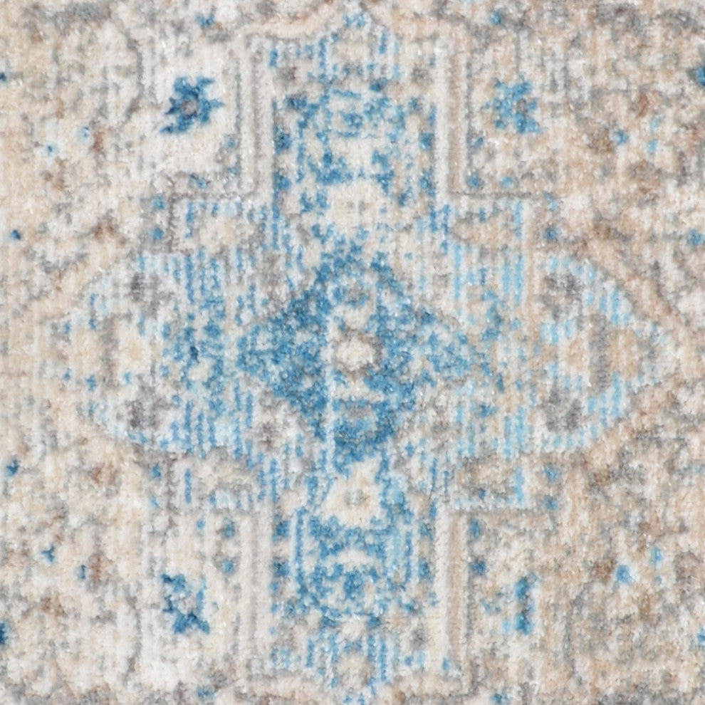MACHINE MADE POLYESTER AREA RUGS  -Gray Blue Color, Oriental ,Living room rugs