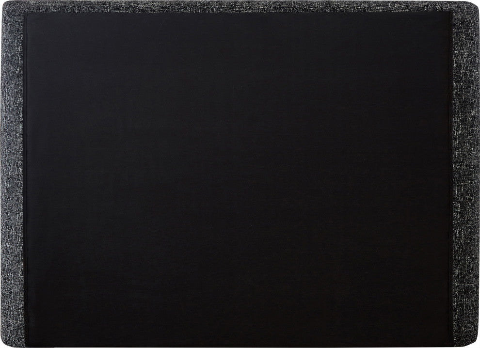 Penny Bed, Black, Queen, Linen Textured Fabric