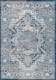Modern Persian Vintage Medallion Navy /Light Grey 5'' x 8'' Area Rug