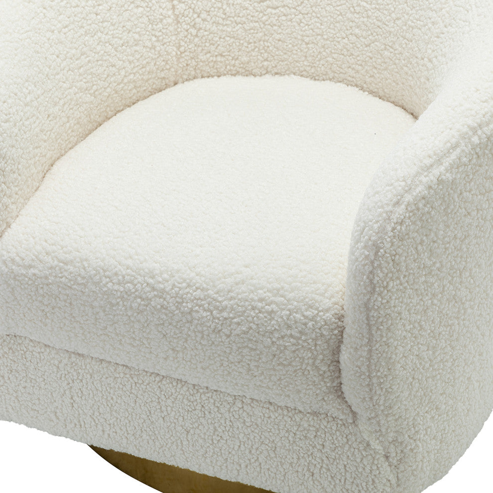 Swivel Barrel Chair, Set of 2, Ivory