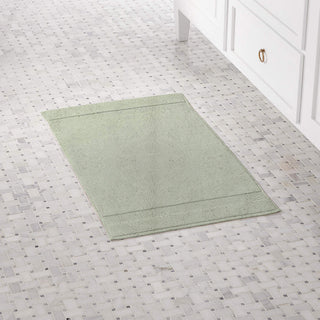 Organic Cotton Feather Touch Quick Dry Bath Mat, 20"x33", Green Tint