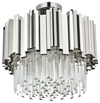 Home Living 16" Flush Mount, Chrome