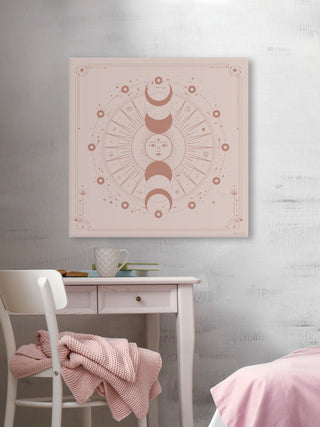 "Moonlight Activity" Painting Print on Wrapped Canvas, 48x48