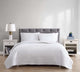 The Nesting Company Aspen 3 Piece Quilt and Pillow Sham Set - Queen - White