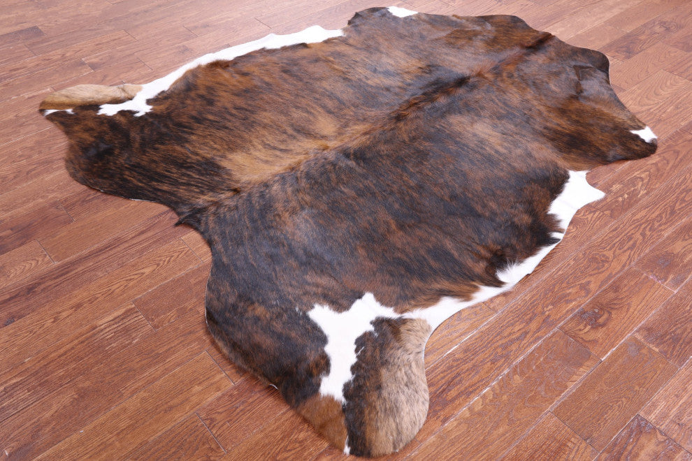 Brindle Natural Cowhide Rug 6' 7" X 6' 1" C2315