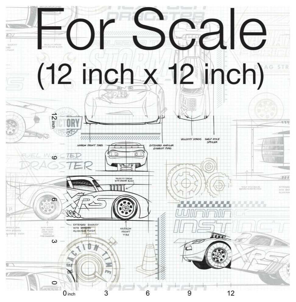 Disney and Pixar Cars Schematic Wallpaper