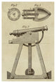 "Device for Adjusting Cannon Trajectory and Accuracy" Paper Art, 31"x46"