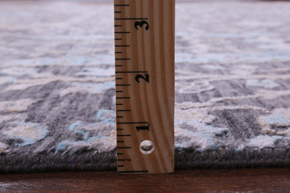 8' 1" X 10' 1" Wool and Silk Persian Ziegler Hand-Knotted Rug Q9240
