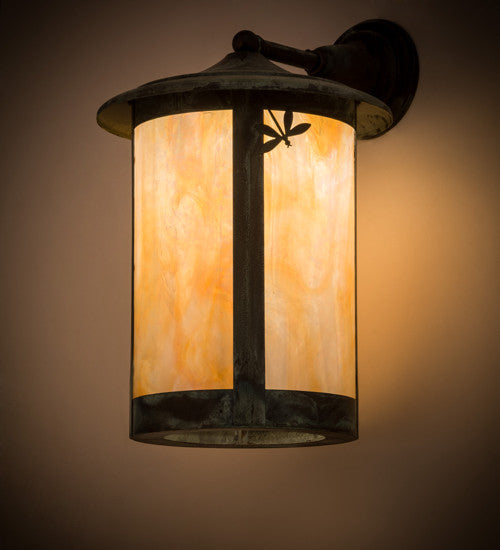 12 Wide Fulton Dragonfly Solid Mount Wall Sconce