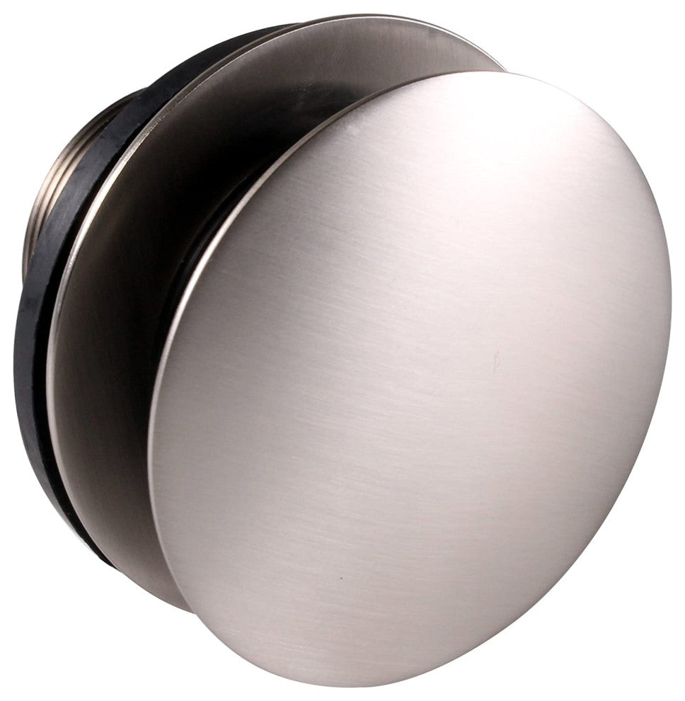 Mushroom Tip Toe Tub Trim Set With Floating Faceplate, Stainless Steel