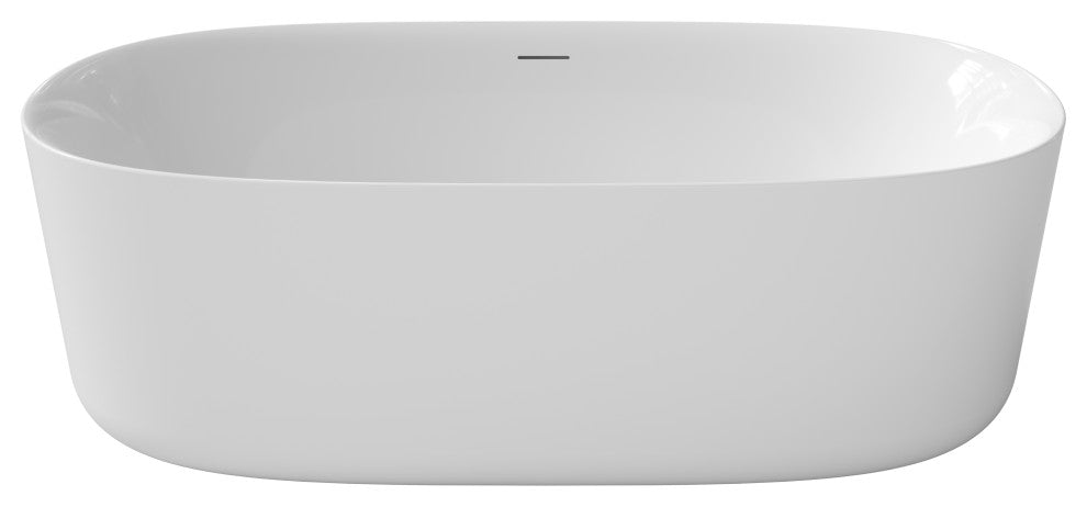 Perlato Spessa 67" Freestanding Soaking Tub, White