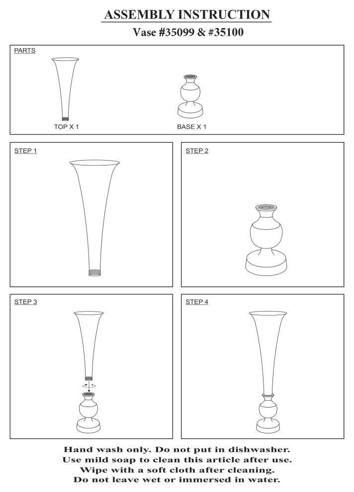 Howard Elliott Oversized Flared Gold Aluminum Vase, Small