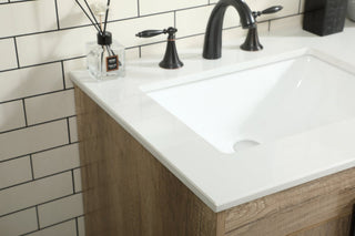 Home Living 22" Modern Natural Oak-Light Bathroom Vanity