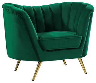 Margo Velvet Upholstered Set, Green, Chair