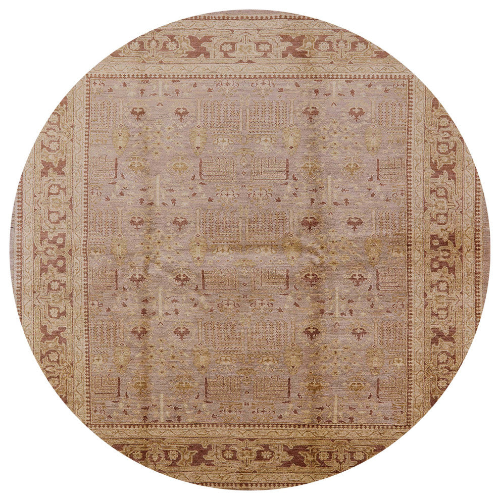 Ahgly Company Indoor Round Mid-Century Modern Area Rugs, 3' Round