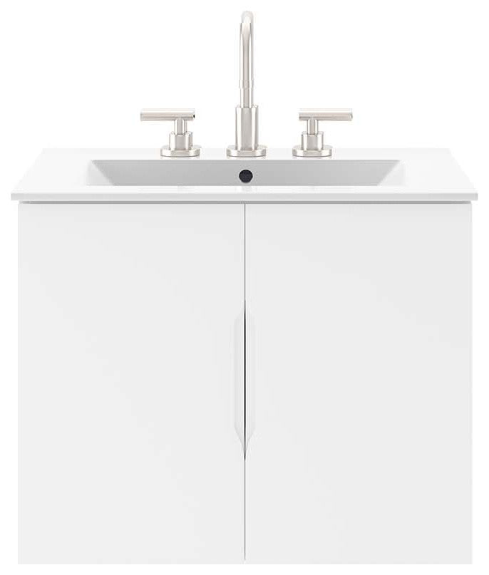 Vitality 24" Bathroom Vanity, White White
