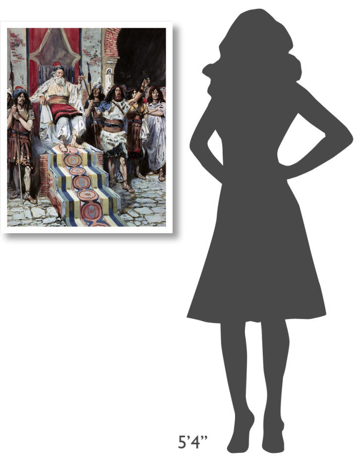 "David Sees The Messenger Arrive" Digital Paper Print by James Tissot, 26"x32"