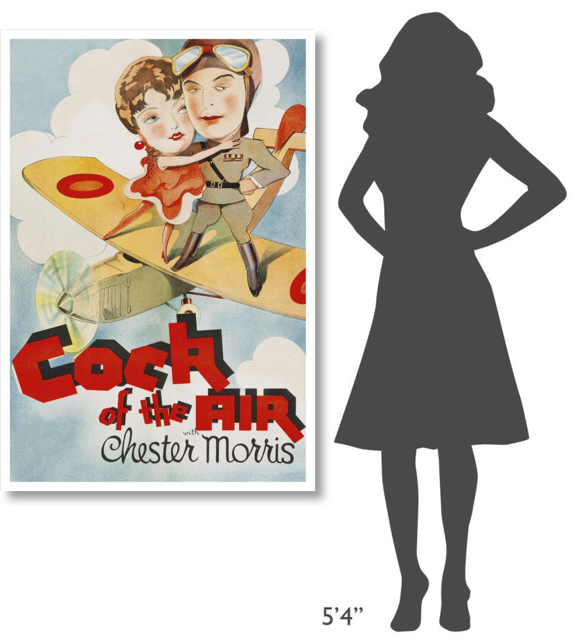 "Vintage Film Posters: Cock of the Air" Paper Art, 34"x50"