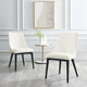 Side Dining Chair, White, Velvet, Modern, Kitchen Bistro Restaurant Hospitality