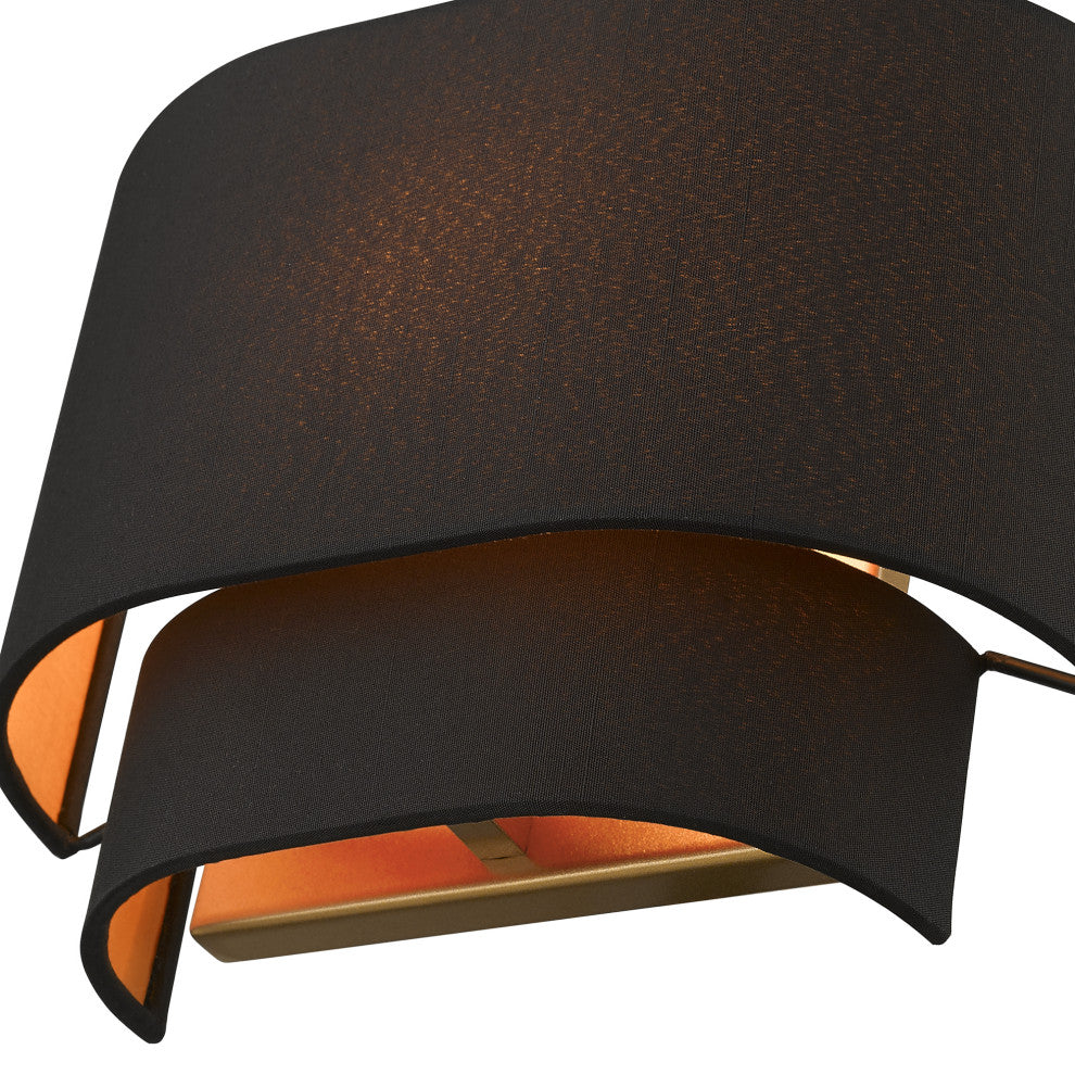 Livex Lighting Sentosa 1-Light Black Sconce