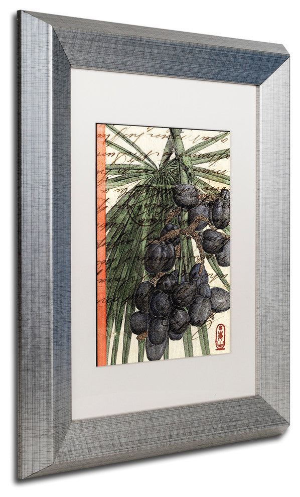 Nick Bantock 'Plums' Matted Framed Art, 14x11