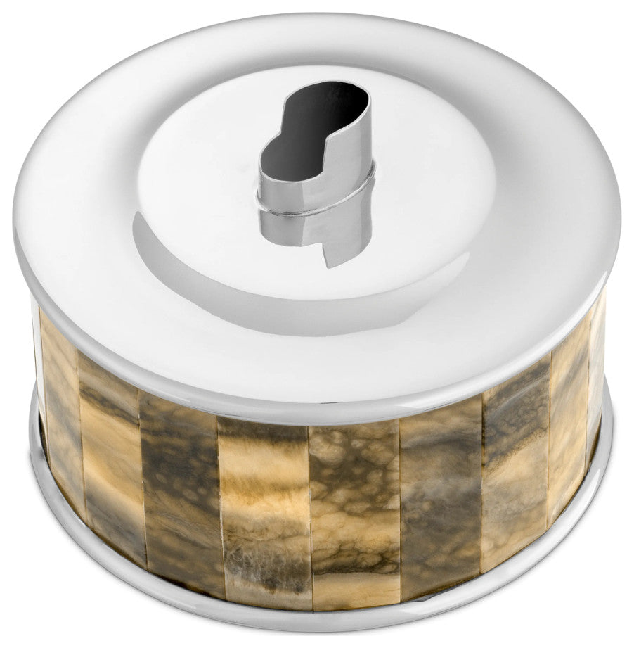 Contemporary Faux Horn Lighter | Eichholtz Bonham, Silver