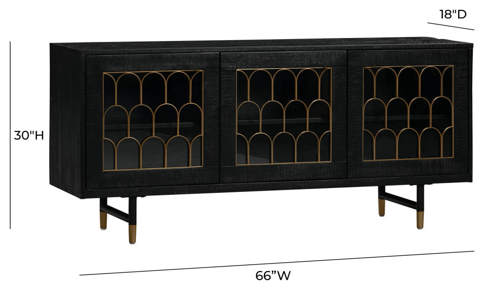 Gatsby Wood Buffet - Black