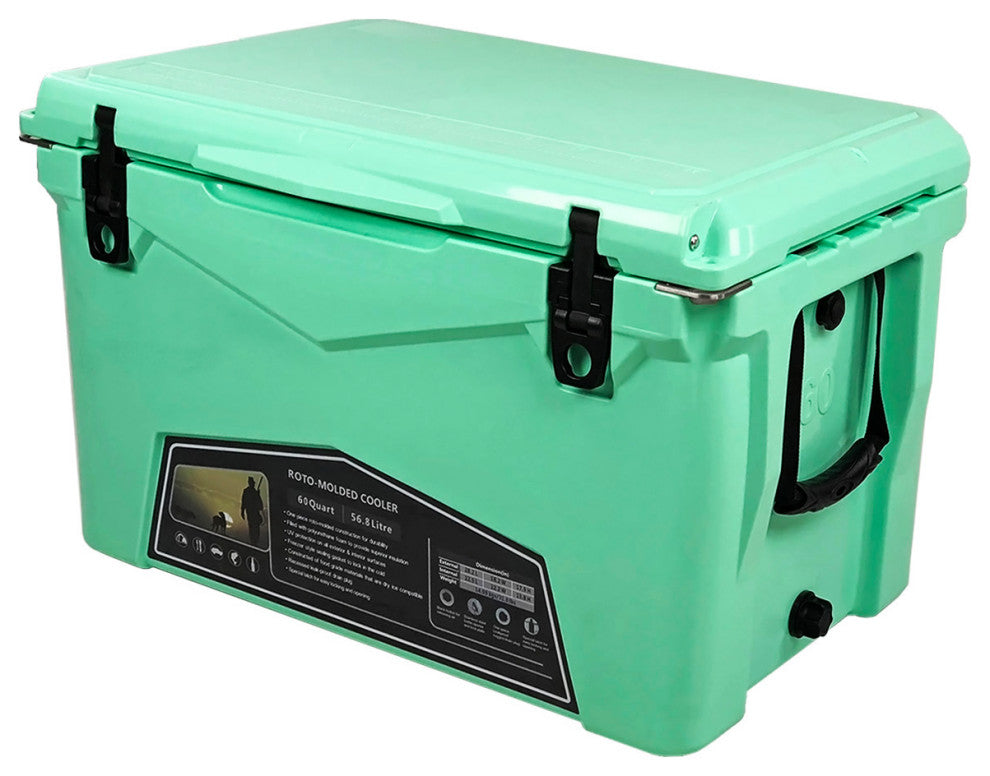 60 Quart Rotomolded Pro High Performance Cooler, Seafoam