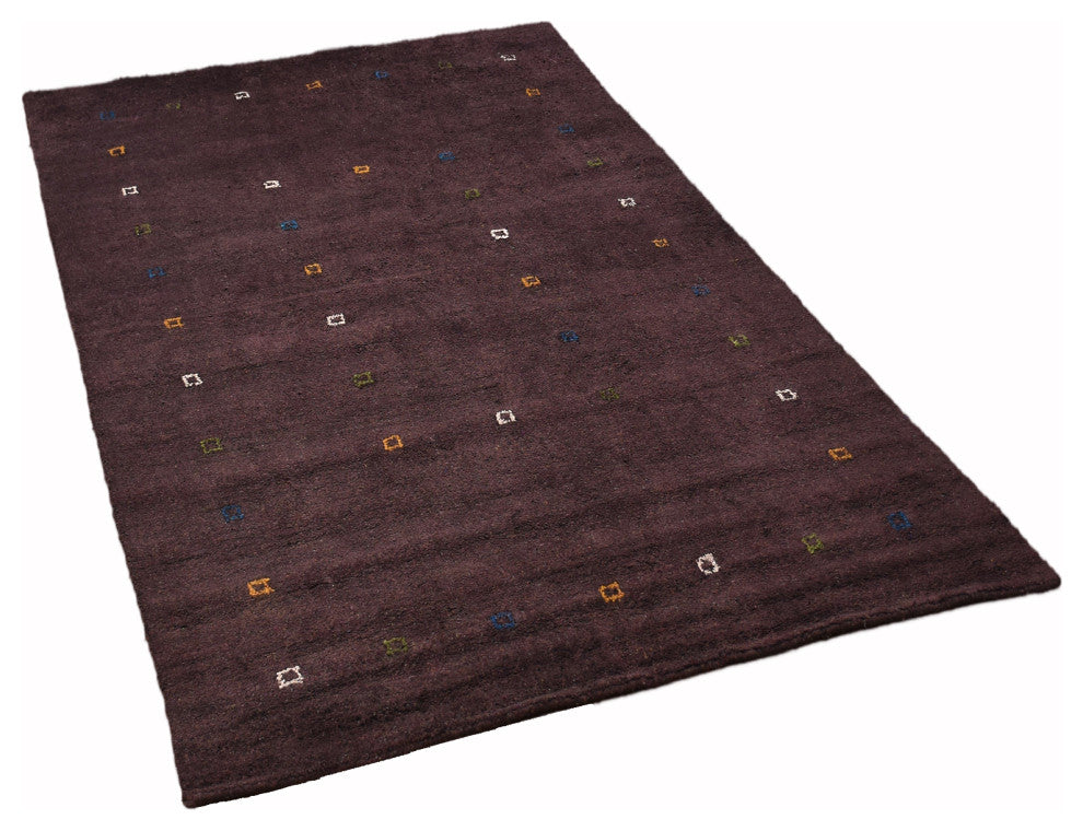 HAND KNOTTED LOOM SILK ECO-FRIENDLY AREA RUG-8'x10',Rectangle,Brown,Contemporary