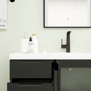 Carla 48" Freestanding Bathroom Vanity, Gloss Black