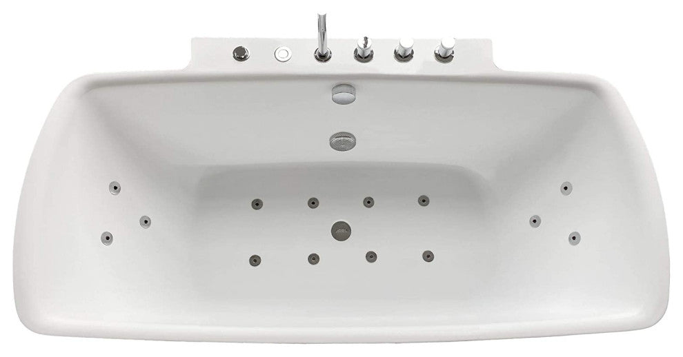 ARIEL Bianca Whirlpool Bathtub With Hydro-Massage 14 Jets Air Bubble System