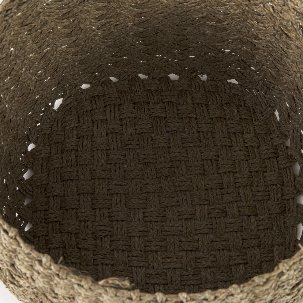 Set of Three Woven Wicker Storage Baskets
